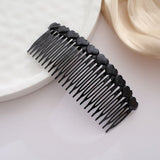5PCS Black Large 4.72 Inches 24 Teeth Hair Side Comb French Hair Accessories Plastic Hair Clip Clamp for Men Women In Australia - Darrahopens