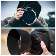 62mm Lens Hood, Standard Vented Matte Surface Anti-reflective Inside HoodStandard Vented Matte Surface Anti-reflective , Black