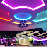 LED Lights Waterproof Color Changing Light Strips with Remote 32.8ft LED Lights for Room, Bedroom, Kitchen, Yard, Party