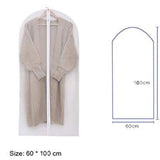 Suit Bags for Closet Storage Hanging Garment Bag 24''X40'' Lightweight Clear Full Zipper Suit Bags (Set of 5)