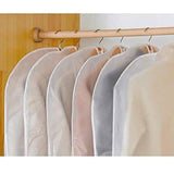 Suit Bags for Closet Storage Hanging Garment Bag 24''X40'' Lightweight Clear Full Zipper Suit Bags (Set of 5)