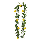 76.7 Inch Artificial Lemon Garland Greenery Garland with Foam Yellow Lemons Spring Summer Fruit Garland In Australia - Darrahopens