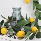 76.7 Inch Artificial Lemon Garland Greenery Garland with Foam Yellow Lemons Spring Summer Fruit Garland In Australia - Darrahopens