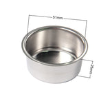 2 pcs 51mm filter basket，Coffee Filter Basket Stainless Steel espresso filter basket, Coffee 51mm non pressurized filter basket