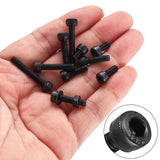 Button Head Socket Cap Screws Bolts and Nuts, 12.9 Grade Alloy Steel, Black Oxide Finish, Fully Threaded, Assortment Kit 520PCS
