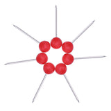 Push Pins Small Size 300 Packs Map Tacks, Push Pins Plastic Round Head, Steel Point, Red Colors 4 MM