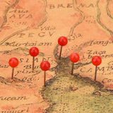 Push Pins Small Size 300 Packs Map Tacks, Push Pins Plastic Round Head, Steel Point, Red Colors 4 MM In Australia - Darrahopens