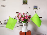 50 Pack Green Small Mini Flags On Sticks,Hand Held Solid Green DIY Graffiti Flag,Party Events Celebration,School In Australia - Darrahopens