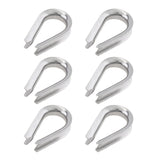 Wire Rope Thimbles 6Pcs, M5 Stainless Steel Thimble for Cable Rigging Extra Heavy Duty Wire Rope Thimbl In Australia - Darrahopens