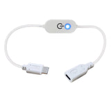 2 pcs USB C Switch Extension Cable, USB Type C Male to Female Touch Switch Controller, LED Touch Inline Dimmer USB C Cable Dimmer