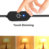 2 pcs USB C Switch Extension Cable, USB Type C Male to Female Touch Switch Controller, LED Touch Inline Dimmer USB C Cable Dimmer