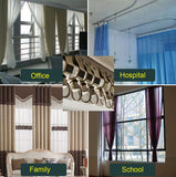 Curtain Track Rollers Stainless Steel Frame Twin Wheeled Carriers Drapery Rail Sliding Glider for Windows 0.57" Dia, 10 Pcs