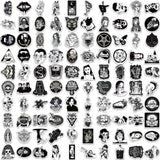 200 PCS Skull Gangster Waterproof Water Bottle Stickers for Adults Teens, Lion Tiger Vinyl Laptop Decals, Bicycle, Tumbler, Car In Australia - Darrahopens