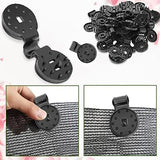 10 pcs Shade Cloth Heavy Duty Lock Grip, Shade Cloth Clips, Round Plastic Black Clips for Windproof Awnings, Fence Nets In Australia - Darrahopens
