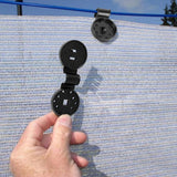 10 pcs Shade Cloth Heavy Duty Lock Grip, Shade Cloth Clips, Round Plastic Black Clips for Windproof Awnings, Fence Nets In Australia - Darrahopens