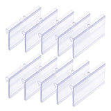 50 Pcs Plastic Wire Shelf Label Holders,Clear Price Tag Holder with Double Snap Lock Closure - Reusable Plastic Basket Label In Australia - Darrahopens