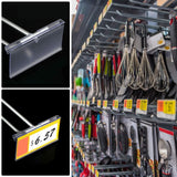 50 Pcs Plastic Wire Shelf Label Holders,Clear Price Tag Holder with Double Snap Lock Closure - Reusable Plastic Basket Label In Australia - Darrahopens