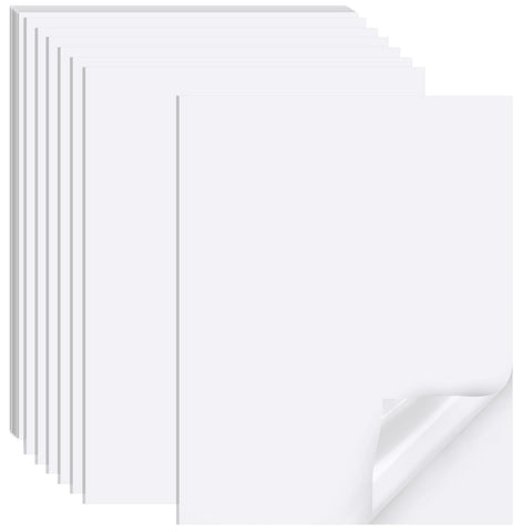 Printable Sticker Paper for Inkjet Printer, 50 Sheets A4 Matte Sticker Printer Paper Full Sheet Labels, Sticker Paper