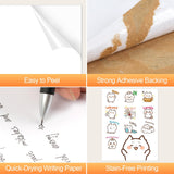 Printable Sticker Paper for Inkjet Printer, 50 Sheets A4 Matte Sticker Printer Paper Full Sheet Labels, Sticker Paper