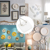 40 Pieces Invisible Adhesive Plate Hanger Vertical Plate Holders for The Wall Hooks Decorative Plates Wall Holders