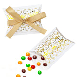 50Pcs Gold Party Favor Treat Boxes, Small Pillow Boxes, Goodie Boxes with 50 Gold Ribbon, Paper Gift Boxes for Wedding In Australia - Darrahopens