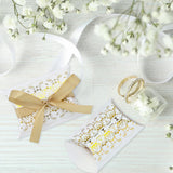 50Pcs Gold Party Favor Treat Boxes, Small Pillow Boxes, Goodie Boxes with 50 Gold Ribbon, Paper Gift Boxes for Wedding In Australia - Darrahopens