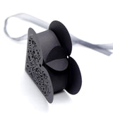 50PCS Laser Cut Wedding Party Favor Box Candy Bag Chocolate Gift Boxes with Ribbon Romantic Heart Rose Flower Candy Cookie In Australia - Darrahopens