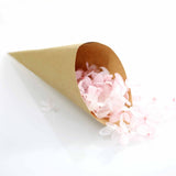 50PCS Kraft Paper Confetti Cones Brown Wedding Confetti Cones Vintage Kraft Paper Petal Cones with Hemp In Australia - Darrahopens