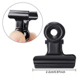 10 Pack Metal Clips Hinge Clips 1 Inch Small Bull Clips for Picture Crafts Office Home Supplies(Black) In Australia - Darrahopens