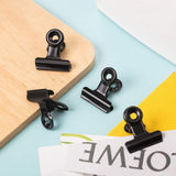 10 Pack Metal Clips Hinge Clips 1 Inch Small Bull Clips for Picture Crafts Office Home Supplies(Black) In Australia - Darrahopens