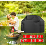 Grill Cover Waterproof UV Protected Crack Resistant Barbecue Cover Light Weight Easy Folding for Outdoor Most Brands Grill In Australia - Darrahopens