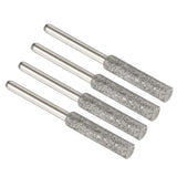 3/16 Inch Diamond Chainsaw Sharpener, 4 Pack Sharpening Stone Polishing Grinding File Tool for Grinding and Carving Workpi, Silver In Australia - Darrahopens
