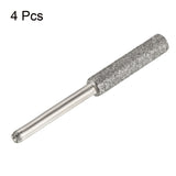 3/16 Inch Diamond Chainsaw Sharpener, 4 Pack Sharpening Stone Polishing Grinding File Tool for Grinding and Carving Workpi, Silver In Australia - Darrahopens