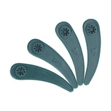 30Pcs Grass Trimmer Plastic Blade Flat Tooth Cutter Replacement for Lawn Mower Easy to Install and Waterproof