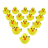 10 Set Middle Finger Rubber Ducks with Rubber Duck Mount Yellow Funny Rubber Duck Mini Car Rubber Duck with Black Plastic Duck Plug