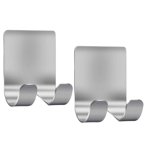 Adhesive Razor Holder, Silver Self Adhesive Razor Hooks Shower Wall Razor Hanger Waterproof Stainless Steel Heavy - 2 Pcs In Australia - Darrahopens