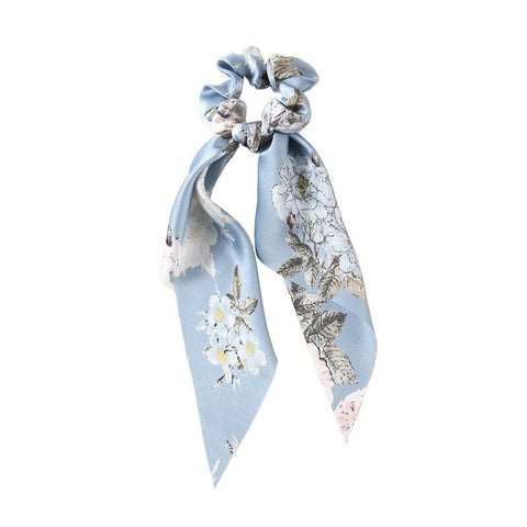 4 pcs Flower Long Tail Bow Hair Ties, Classy Women Girl Hair Styling Accessories, 90s Vintage Big Satin French Style Headdress Dec In Australia - Darrahopens