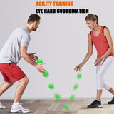 Reaction Ball,Reflex Ball for Hand Eye Coordination Training,2.83 inch, Pack of 3-Orange, Blue,Green