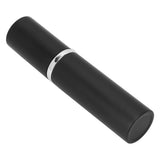Refillable Perfume & Cologne Fine Mist Atomizers with Metallic Exterior & Glass Interior - Portable Travel 5ml (Black)
