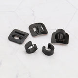 6pcs Bike C Clips Housing Hose Guide Clamps Bicycle Bike C-Clips Buckle Brake Cable Line Guide Tubing Fixed Clamp Aluminum