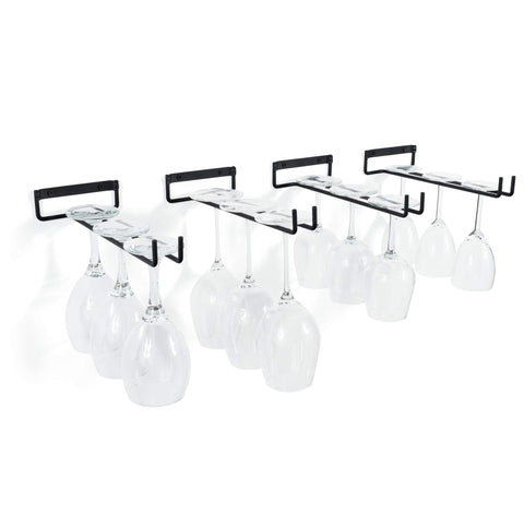 11.8 Inch Wine Glass Rack,Wine Glass Rack Under Cabinet Stainless Steel Stemware Rack - Hanging Stemware Holder (4 Pack) In Australia - Darrahopens