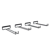 11.8 Inch Wine Glass Rack,Wine Glass Rack Under Cabinet Stainless Steel Stemware Rack - Hanging Stemware Holder (4 Pack)