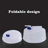 Collapsible Water Bucket, Emergency Water Storage Collapsible Water Container, Reuseable Foldable Leak Proof Portable 5L