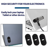 Combination Security Lock Cable for Notebook Laptop Pc Computer Monitor LCD-(Black Plastic Sticky Board x 3) In Australia - Darrahopens