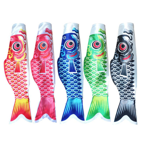 5 pcs Japanese Carp Windsock Streamer Fish Flag Kite Koinobori Hanging Decor for Japanese Sushi Bar Izakaya Room 20cm In Australia - Darrahopens