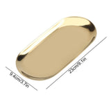 Gold Tray,Gold Decorative Trays,Oval Tray ,Stainless Steel Jewelry Tray,Perfume Tray,Bathroom Vanity Tray,Cosmetic