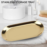 Gold Tray,Gold Decorative Trays,Oval Tray ,Stainless Steel Jewelry Tray,Perfume Tray,Bathroom Vanity Tray,Cosmetic In Australia - Darrahopens