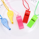 5 Pcs Loud Plastic Emergency Whistle with Lanyard for Outdoor Activities, Coach Trainning Whistles Party Whistles for Sports