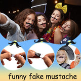 48 Pieces Fake Mustaches Novelty Self Adhesive Fake Mustache Set for Performance Masquerade Halloween Party Supplies In Australia - Darrahopens