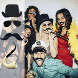 48 Pieces Fake Mustaches Novelty Self Adhesive Fake Mustache Set for Performance Masquerade Halloween Party Supplies
